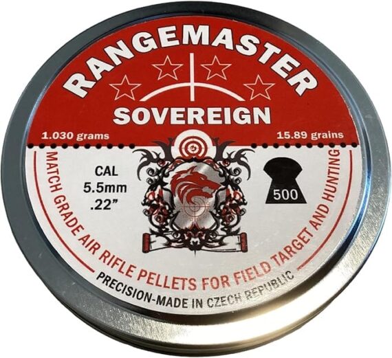 Rangemaster Sovereign Hunter Airgun Pellets - .22/5.5 Approx. 500 Per Tin