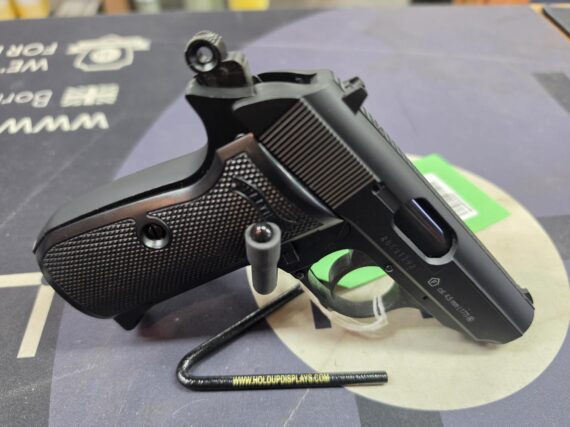 A pre-owned Walther PPKS CO2 BB pistol, with a black textured grip and visible side markings, is shown at Crackshot.